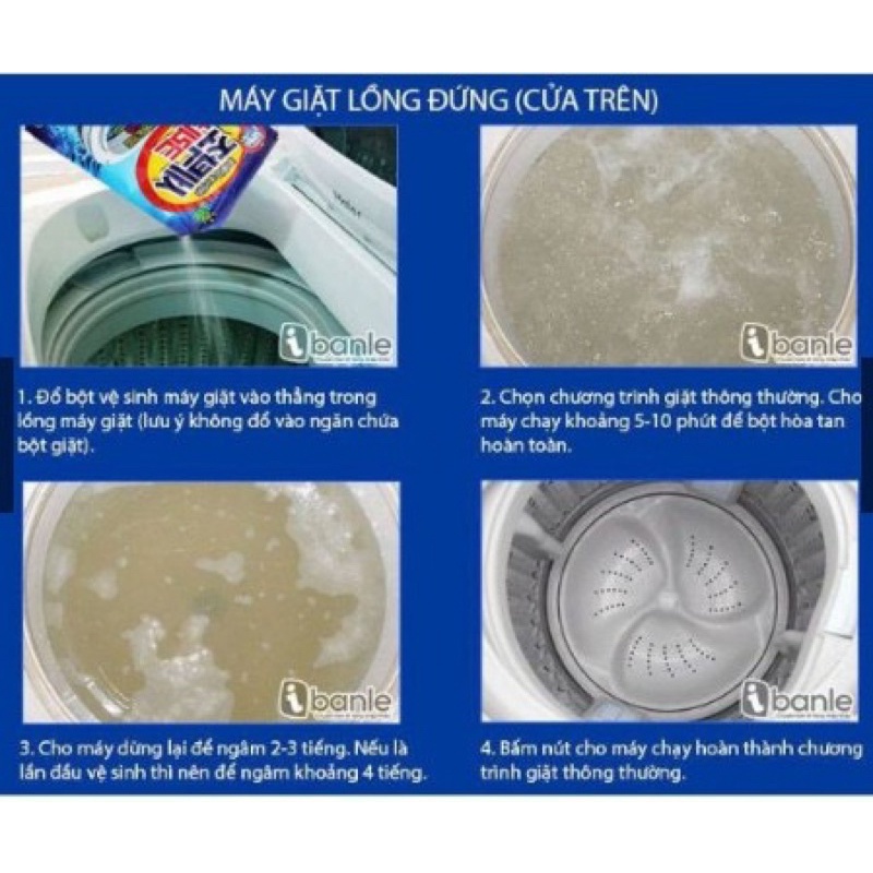 Bột tẩy lồng vệ sinh máy giặt Hàn Quốc chính hãng