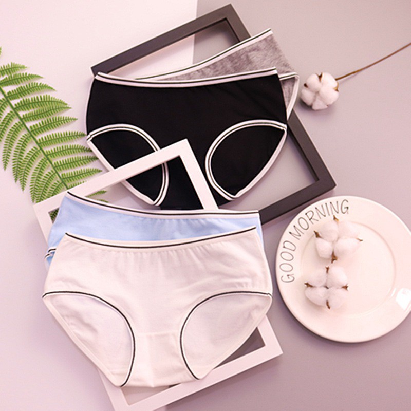 Quần lót cotton màu trơn