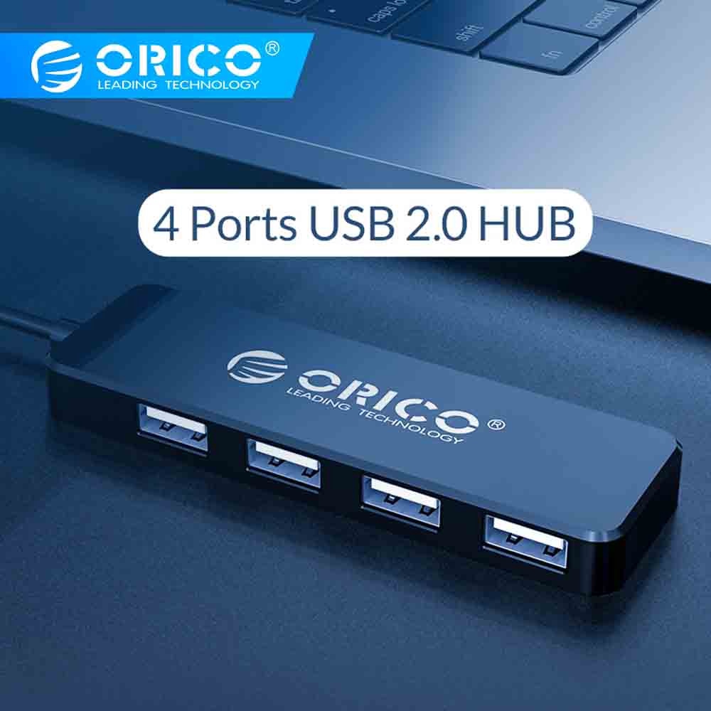 Bộ HUB ORICO FL01 4 Cổng USB 2.0 OTG tốc độ cao thích hợp cho máy tính iMac/máy tính bảng/laptop