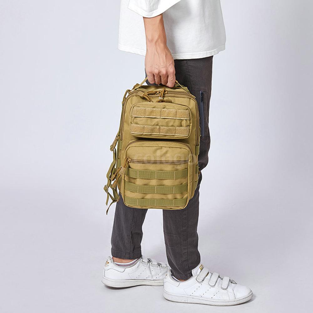 Cặp đeo vai cắm trại đa năng họa tiết rằn ri phong cách quân đội độc đáo cho nam | BigBuy360 - bigbuy360.vn