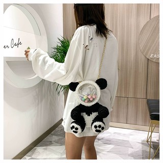 TÚI HANDMADE TỰ ĐAN GẤU TRÚC MÃ 66 ❤