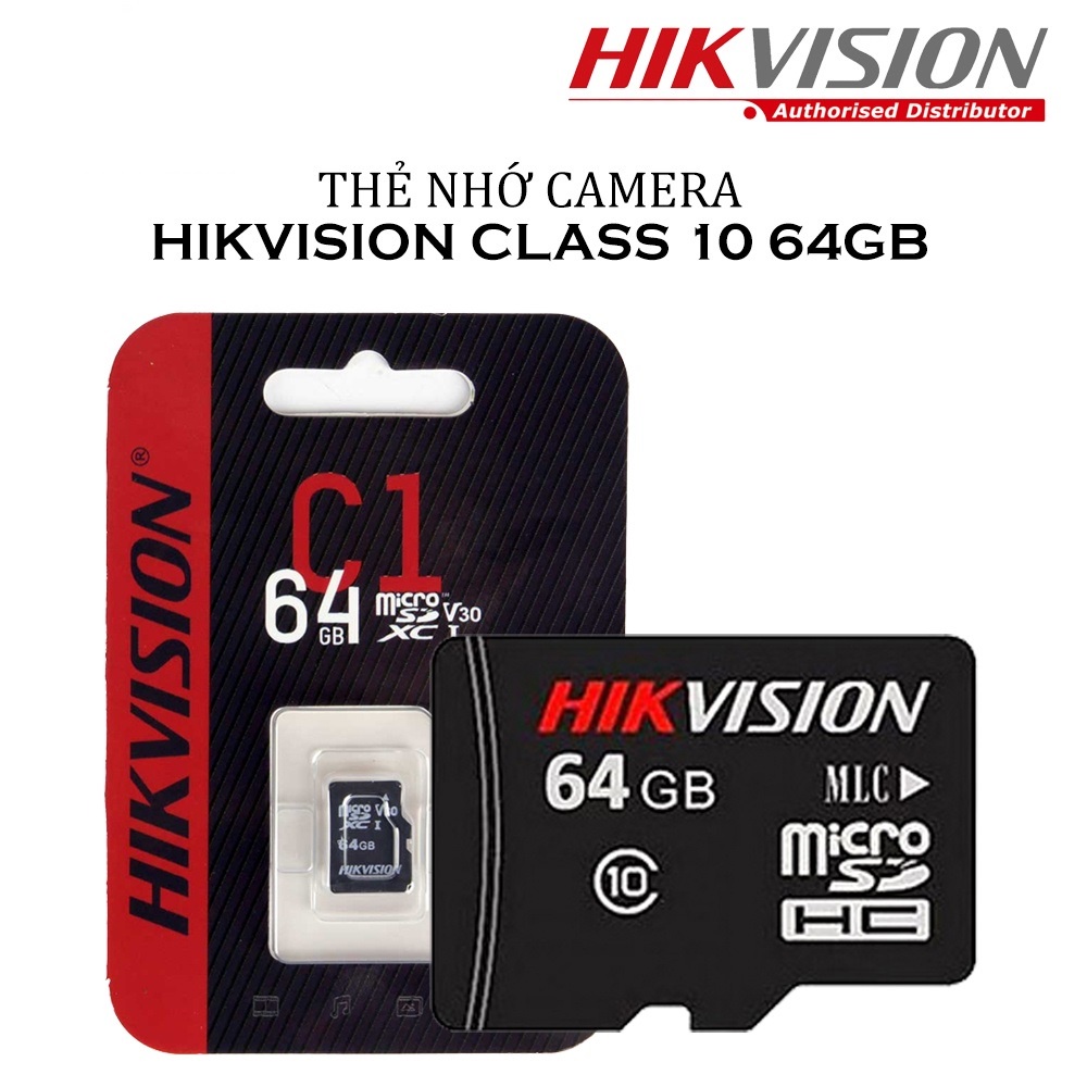 Thẻ nhớ Camera Hikvision 64GB Class 10 tốc độ 92Mb/s Chính Hãng