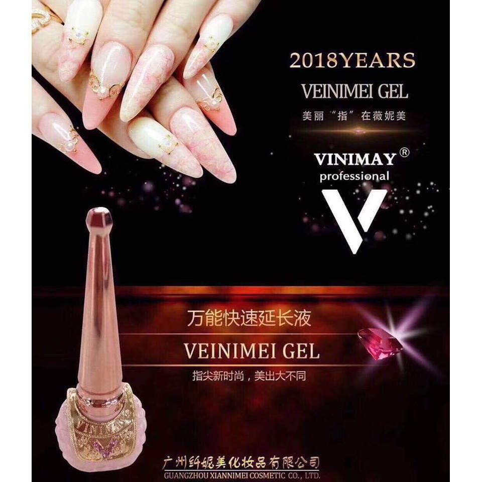 Gel nối dài móng Vinimay 15ml , Nhanh, tiện lợi trong nối móng, làm nail