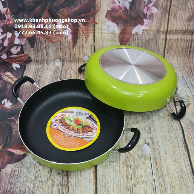 Chảo xào chống dính hai quai 34cm - chảo xào chống dính hai quai