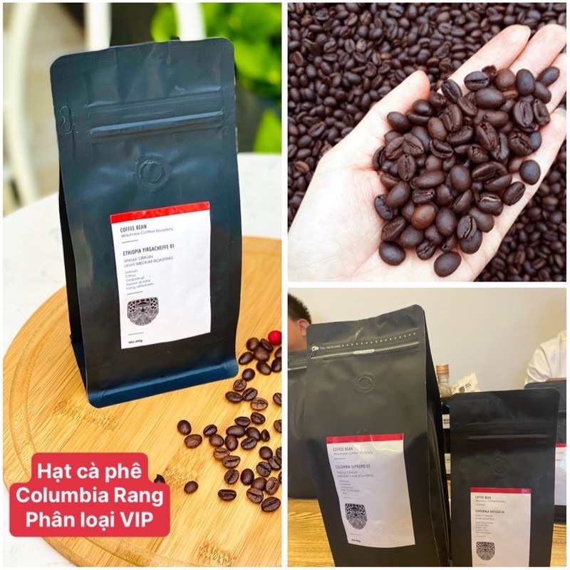 [Loại 1 Siêu Cao Cấp Hàn Quốc] Cà Phê Rang Mộc Robusta Columbia Supremo 100% Nguyên Chất Rang Xay [Hàng Mới]