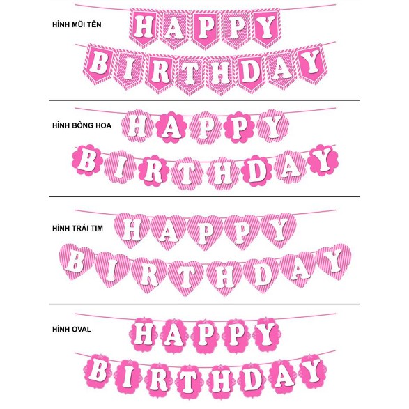 Dây chữ cái tên chữ giấy xếp chữ tên cho bé - phụ kiện sinh nhật thôi nôi Personalized Name Paper Happy Birthday Banner