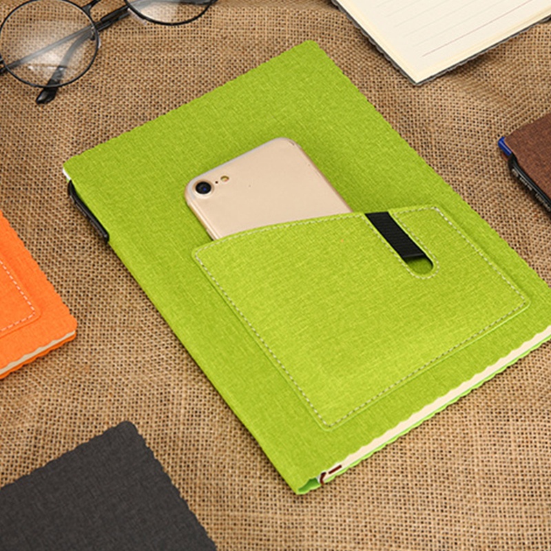 Sổ Tay seng A5 B5 Bằng Da Có Ngăn Đựng Bút Và Dây Ruy Băng Cá Nhân Cho Nam Và Nữ Văn Phòng