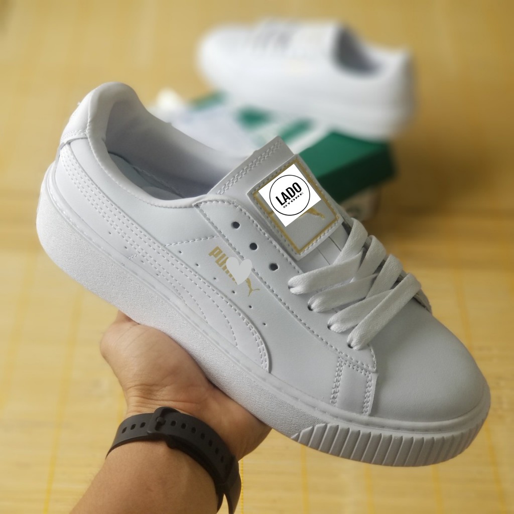 Giày Pum a Sneaker Trắng Nữ Hàng 1:1 Chuẩn Full Phụ Kiện LADO Êm Đẹp Tăng Chiều Cao