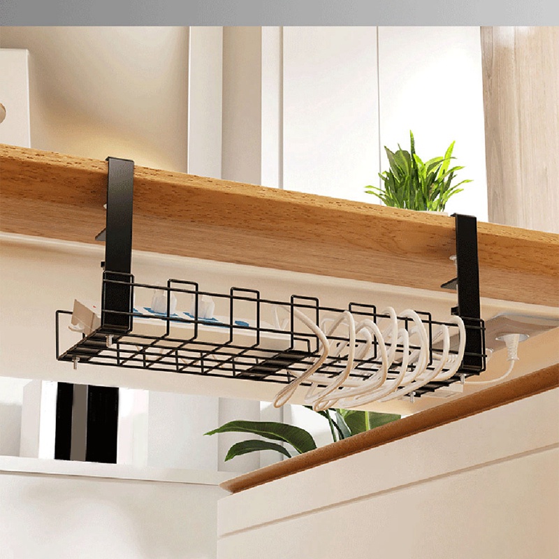 Khay Đựng Sắp Xếp Dây Cáp Dưới Bàn Tiện Dụng