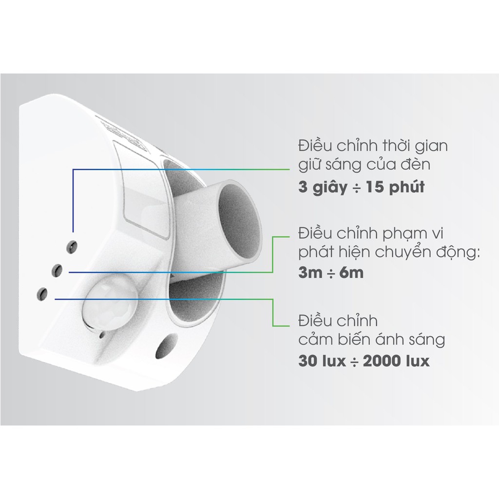 Đui đèn cảm biến rạng đông - DDCB.PIR E27/60W