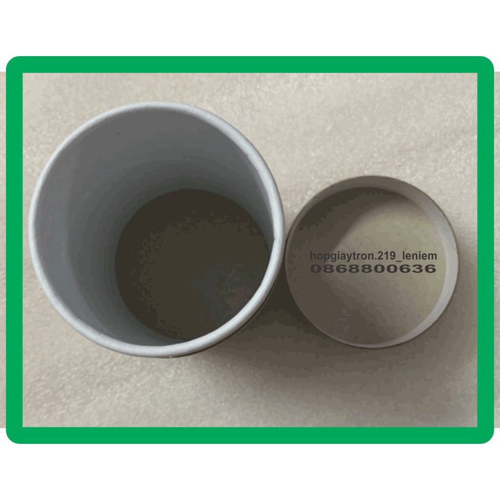 Hộp giấy tròn kraft đựng trà 90 x 160mm, bán hộp giấy tròn kraft tphcm số lượng ít theo yêu cầu có sẵn H90160