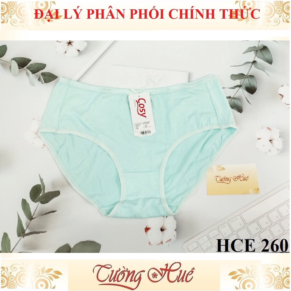 Quần lót nữ Cosy HCE 260 cotton trơn lưng cao.