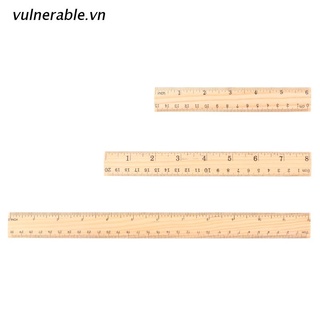 Thước gỗ hai mặt đo lường 15cm 20cm 30cm