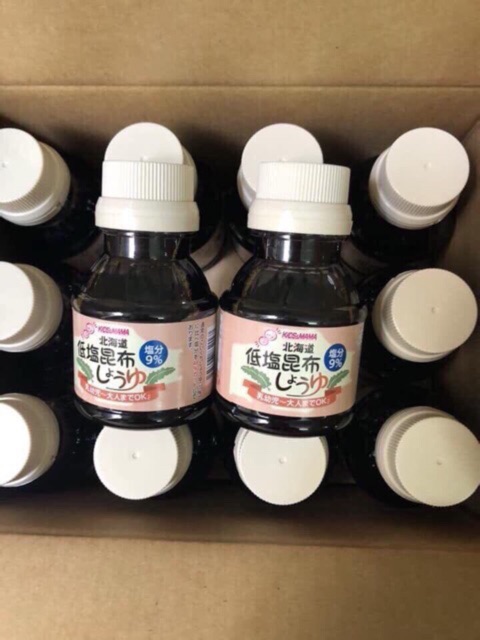 Nước Tương Tảo Bẹ 100ml cho bé ăn dặm KIDS&MAMA NHẬT BẢN