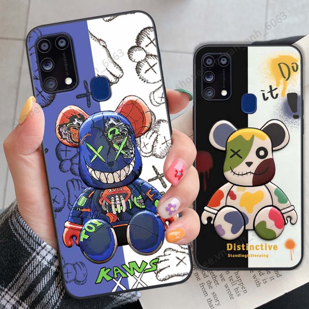 Ốp lưng Samsung M31 hình kaws, bear brick, venom thời trang siêu ngầu