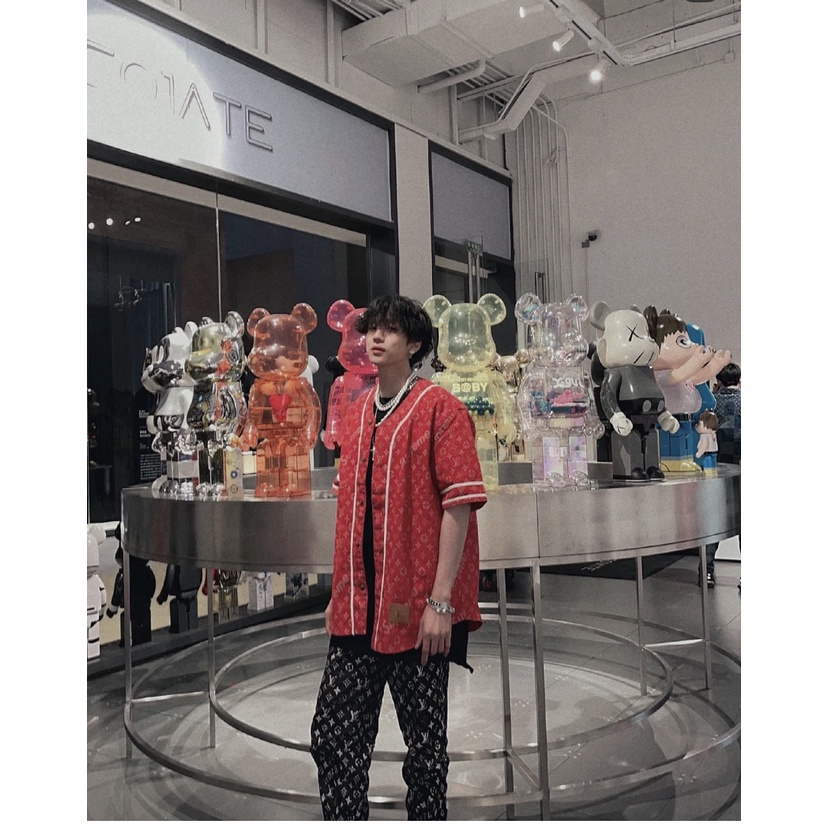 Áo Louis Vuitton x Supreme Jerney BaseBall FW21