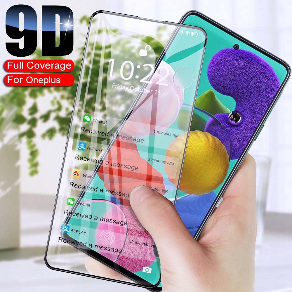 Tempered Glass Film OnePlus 9 8T 7 7T 6 6T 5 5T 3 3T Pro Full Coverage Screen Protector OnePlus Nord N10 N100 Glass