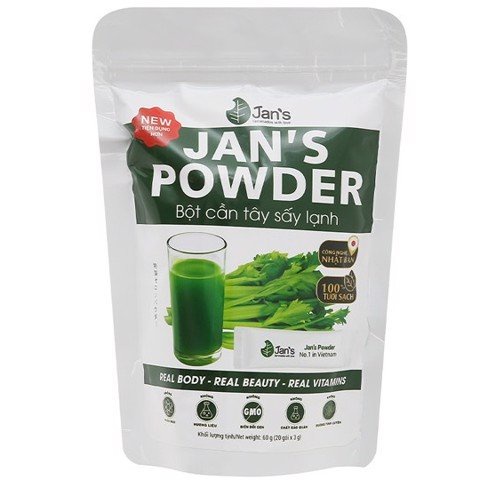 Bột cần tây giảm cân, bột cần tây mật ong nguyên chất sấy lạnh Organic hộp 500g