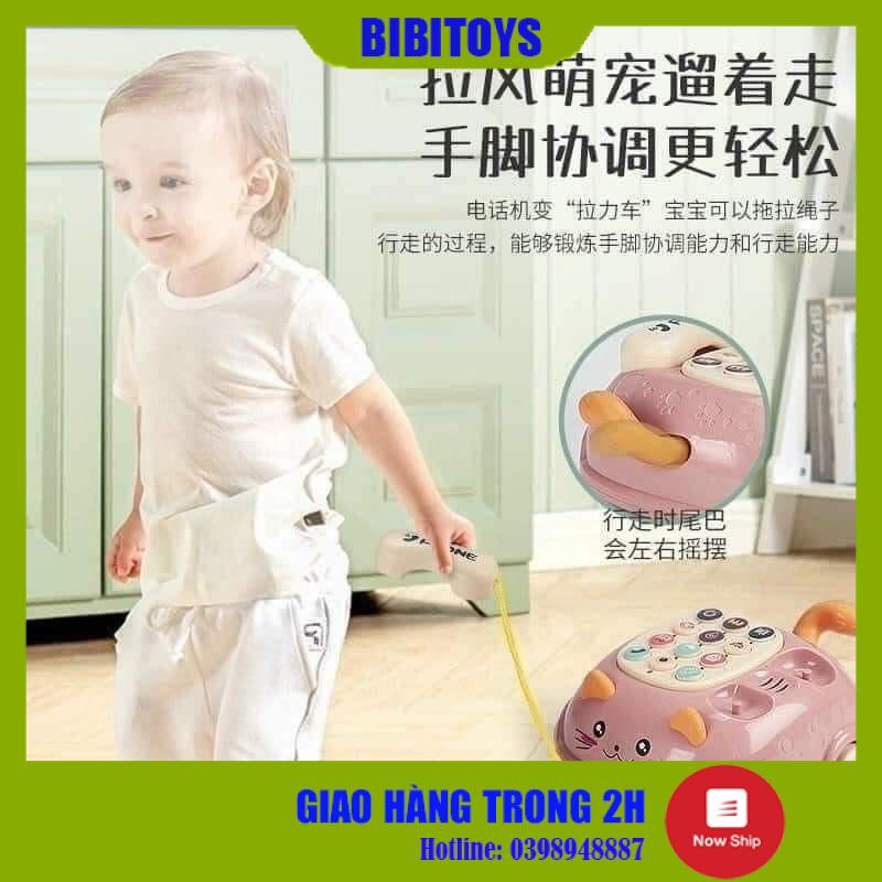 [ĐỒ CHƠI HOT 2021] Đồ Chơi ô tô điện thoại hình con mèo cho bé