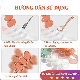 KHUÔN LẮC CƠM VIÊN TRÒN CHO BÉ