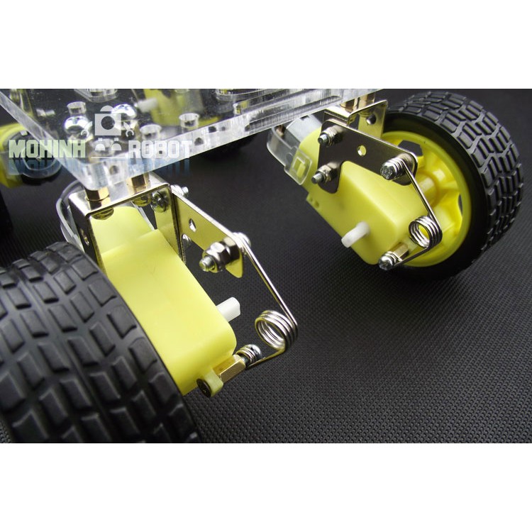 Khung xe 4 bánh mica có giảm sóc