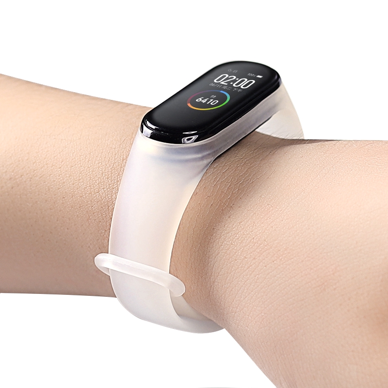 Mới!!! Dây Đeo Silicon Chống Nước Cho Đồng Hồ Thông Minh Xiaomi Mi Band 4 Miband 4