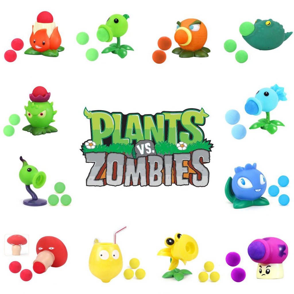 Set đồ chơi mô hình linh hoạt PVZ PLANTS VS ZOMBIES 2 bằng PVC làm quà tặng cho bé trai