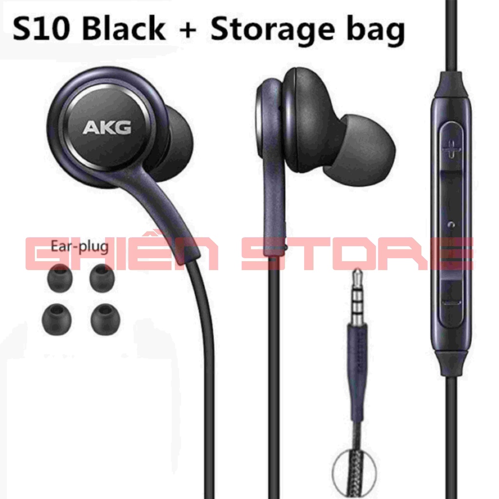 Tai Nghe Samsung AKG 3.5mm  Cao Cấp Galaxy S10 Samsung S10 Plus AKG. Full Box Có Mã Quét QR Kèm Hộp