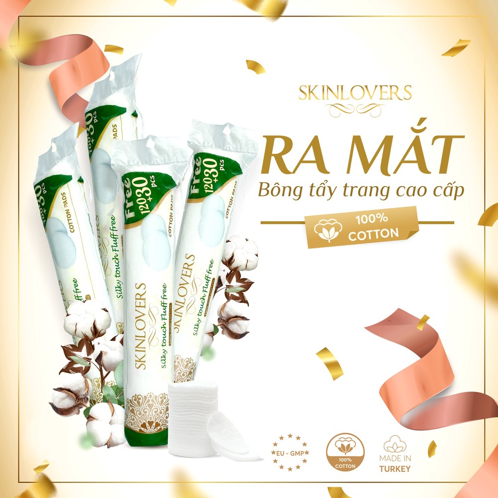 Bông tẩy trang Skinlovers 120+30 miếng