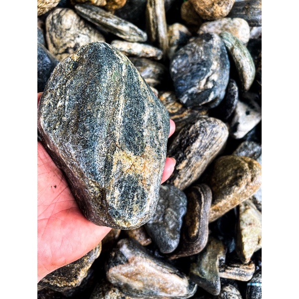 Đá Cuội Vân Mây Loại Cứng (1kg) Setup Bể Thuỷ Sinh,Tiểu Cảnh Bán Cạn, Trang Trí Bể Cá Cảnh