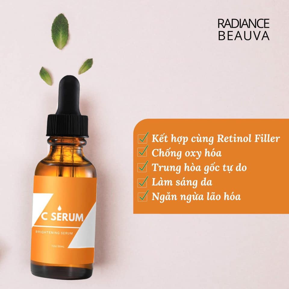 (HÀNG CHÍNH HÃNG) C SERUM 20% RADIANCE BEAUVA – Làm sáng da, ngừa lão hóa