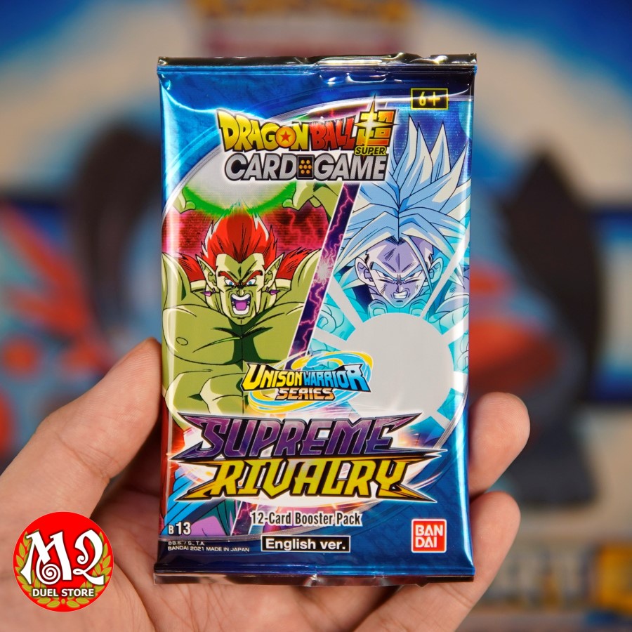 Gói thẻ bài Dragon Ball Super UNISON WARRIOR SERIES 04 - SUPREME RIVALRY B13 - Booster Pack - Giao pack hình ngẫu nhiên