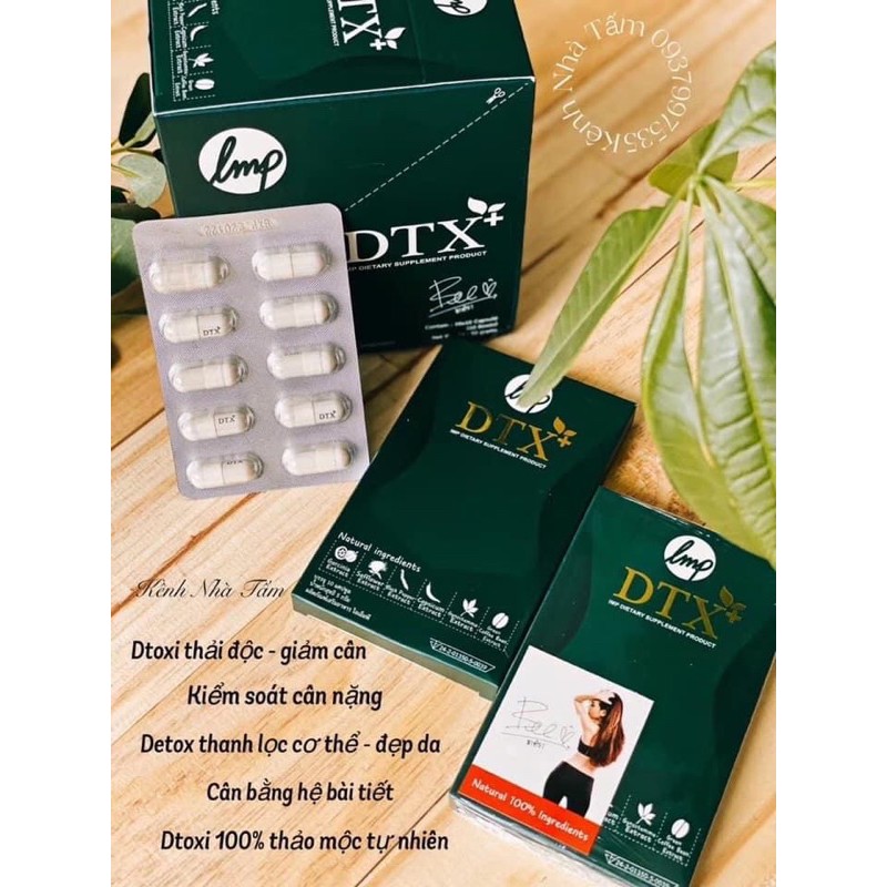 1 vỉ 10 viên Dtoxi - Thải Độc Giảm Cân Mẫu Mới Xanh đậm | BigBuy360 - bigbuy360.vn