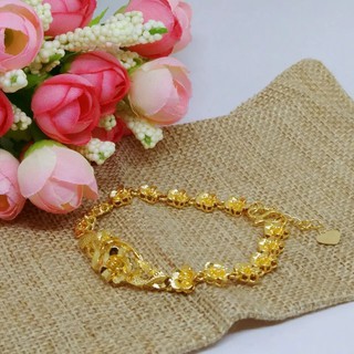Vòng tay hoa mai xi 24k cao cấp bền màu