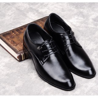 Giày nam công sở tăng cao 7cm da bò ISHOESVN IS550