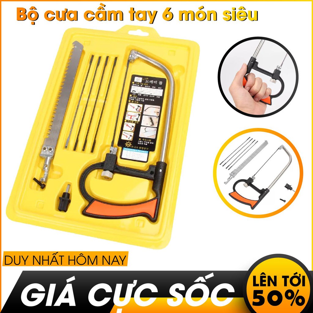 Bộ Cưa Tay Đa Năng Tiện Dụng 6 lưỡi