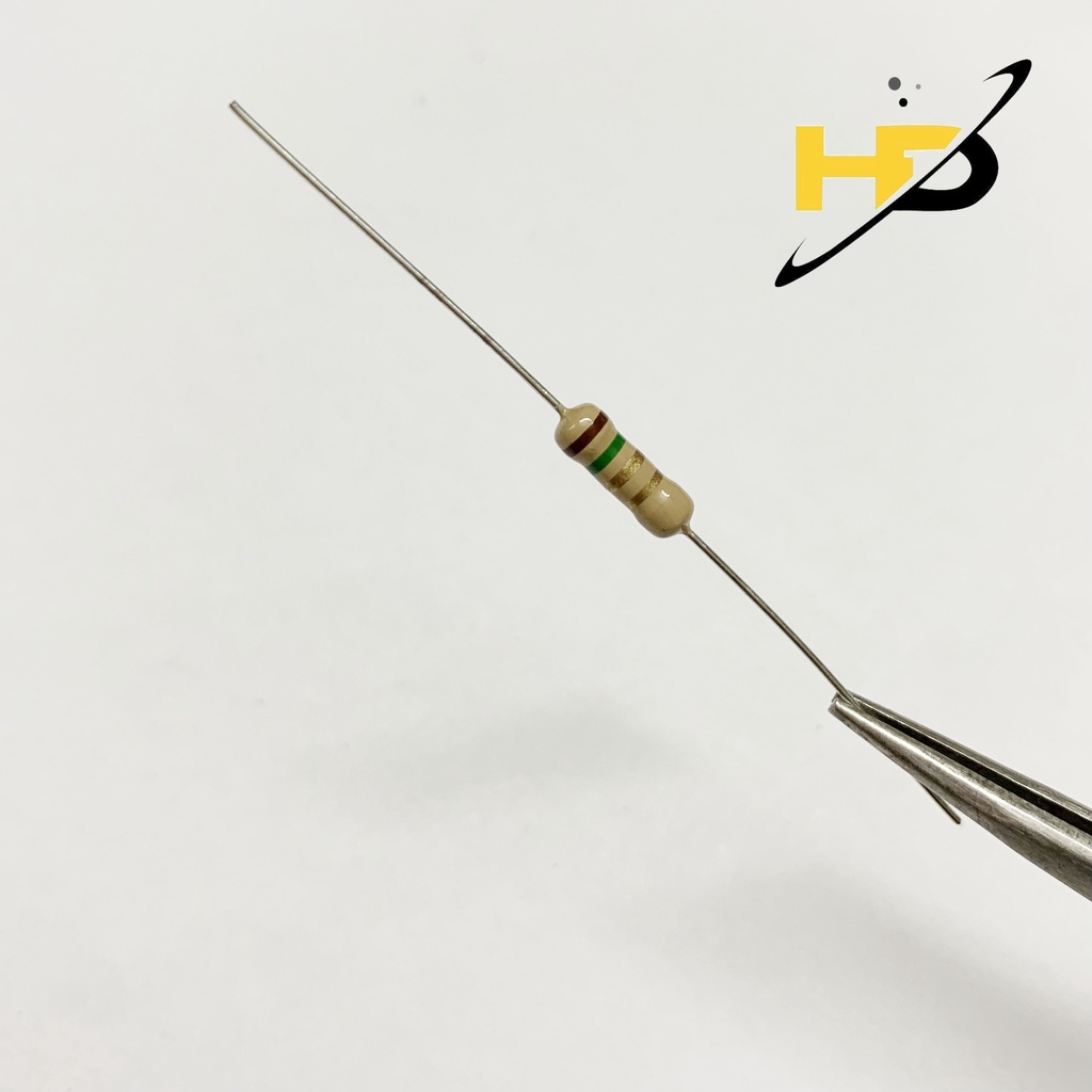 Linh Kiện Điện Tử, Combo 20 Điện Trở Vạch 1/2W 1.5R 1R5 Hàng Mới