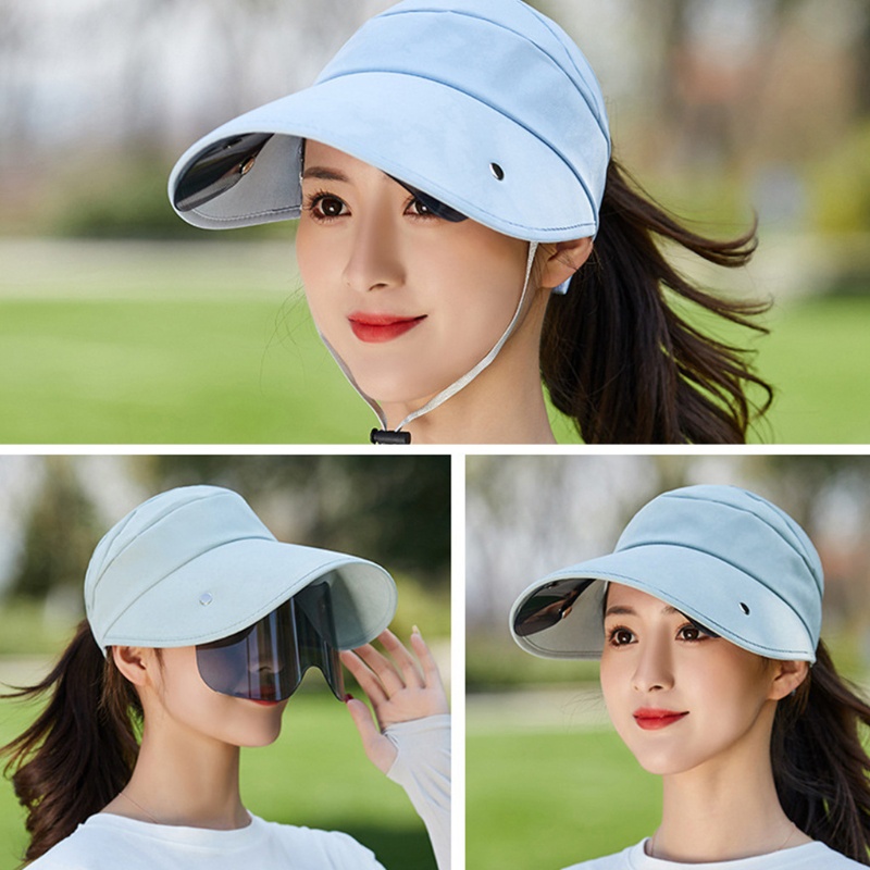 Nón Rộng Vành Hở Chóp Chống Tia UV Thời Trang Đi Biển Mùa Hè Cho Nữ