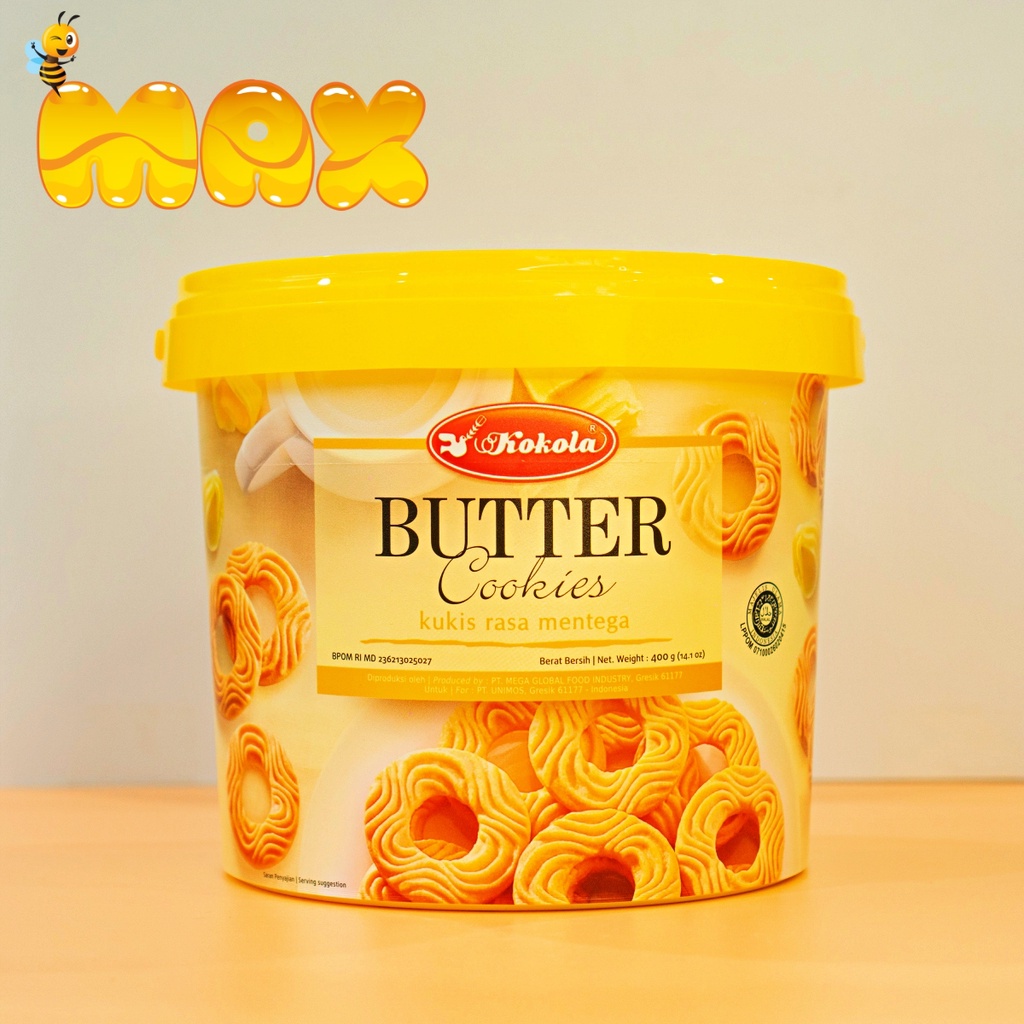 Bánh quy bơ Kokola bánh quy xô Cookies 400gr mẫu mới đủ vị