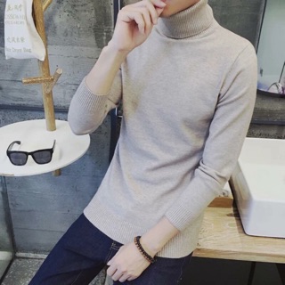 Áo len cổ lọ cho nam