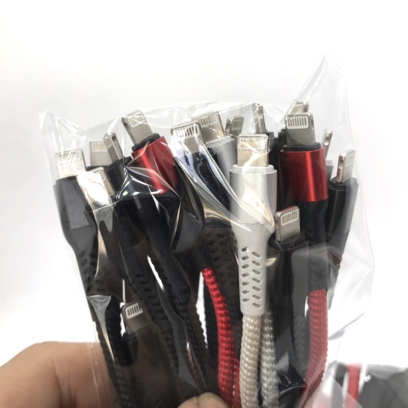 [Combo] 5 Đầu Cáp thay thế cáp hỏng Type-C, Micro, Lightning, Usb, 4 lõi dây màu to, dùng thay thế hoặc chế cháo điện tử