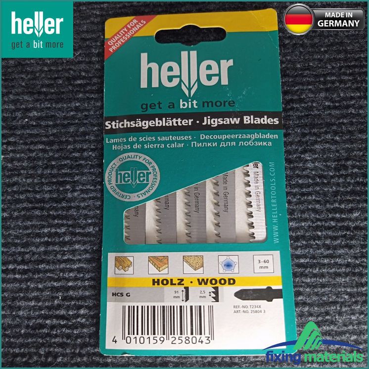 T234X- Lưỡi cưa lọng gỗ HELLER HCS G 25804 3 (Cắt gỗ, răng tiện, SX tại ĐỨC).