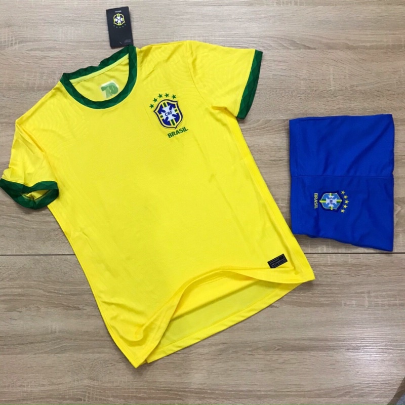 ⚽️ÁO BÓNG ĐÁ ⚽️ĐỘI TUYỂN BRASILChất vải mè thái, thấm hút mồ hôi