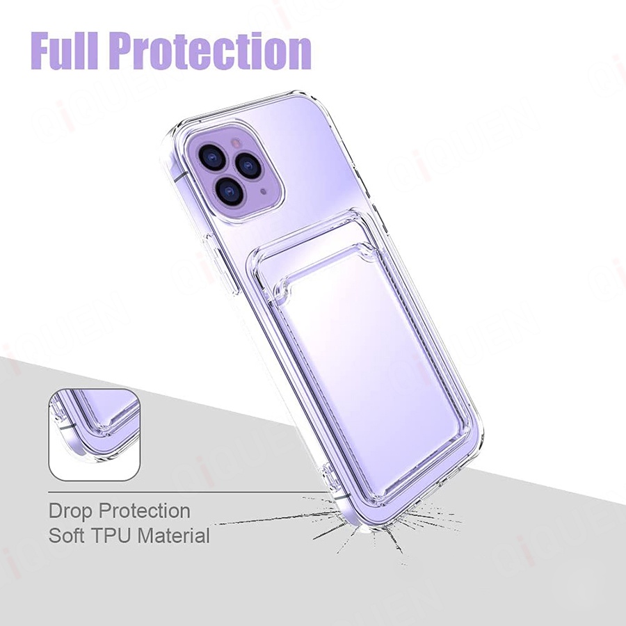 Ốp Điện Thoại Có Ngăn Đựng Thẻ Bảo Vệ Máy Ảnh Cho iPhone 14 Pro Max / 14 Pro / 14 Plus / 14
