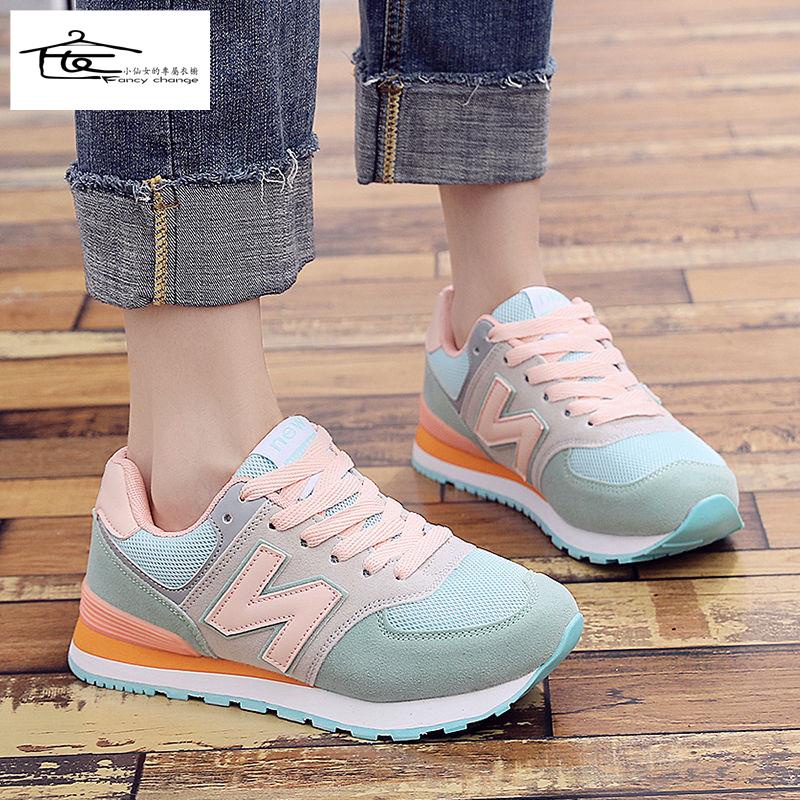 Giày Thể Thao Lưới Hình Chữ N Phong Cách Mới Cho Nữ Dễ Phối Đồ