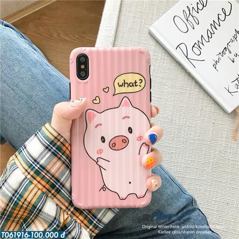 Ốp lưng Iphone vali FREESHIP 50K lợn What Mini cho iPhone 6/6s/6p/6sp/7p/8p/X/Xs