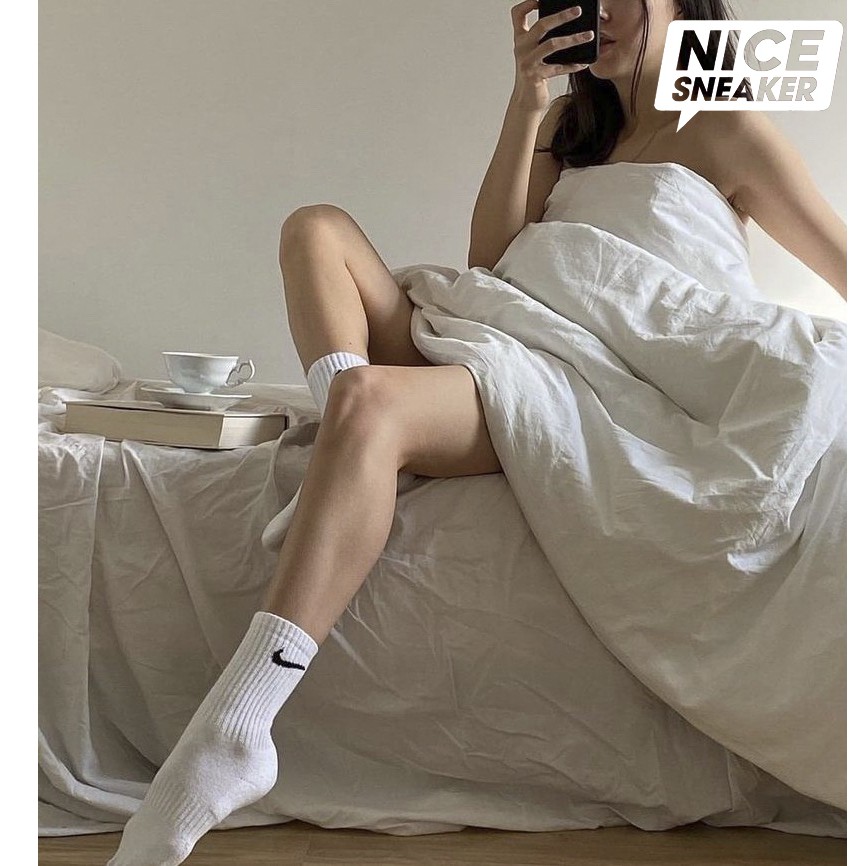 [ Nice Sneaker ] Phụ kiện giày dép : Tất nike cao cổ hàng VNXK dày dặn   .