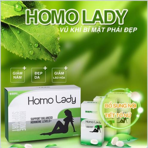 HOMO LADY sản phẩm BỔ SUNG CÂN BẰNG HORMON và ESTROGEN NỮ