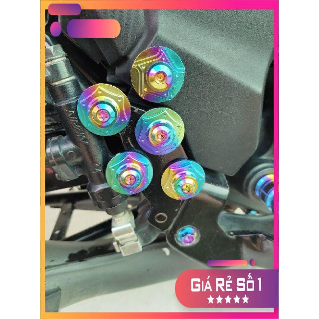 Ốc titan 6li15 màu như hình gắn ốp pô car te các loại xe | BigBuy360 - bigbuy360.vn
