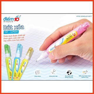 [Chính Hãng] Bút Xóa Điểm 10 TP-CP04 (Vỉ 2 Cây)